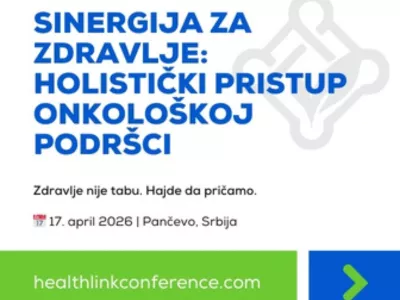 Konferencija HealthLink 2026 – Sinergija za zdravlje biće održana 17. aprila 2026. godine u Hotelu Tamiš u Pančevu.