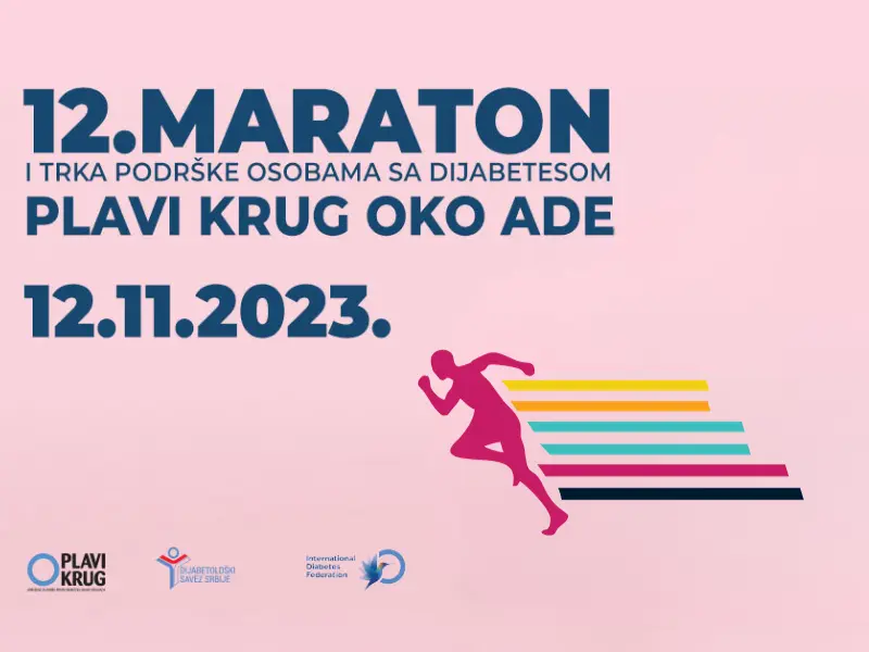 Plavi krug oko Ade – 12. maraton i trka podrške obolelima od dijabetesa