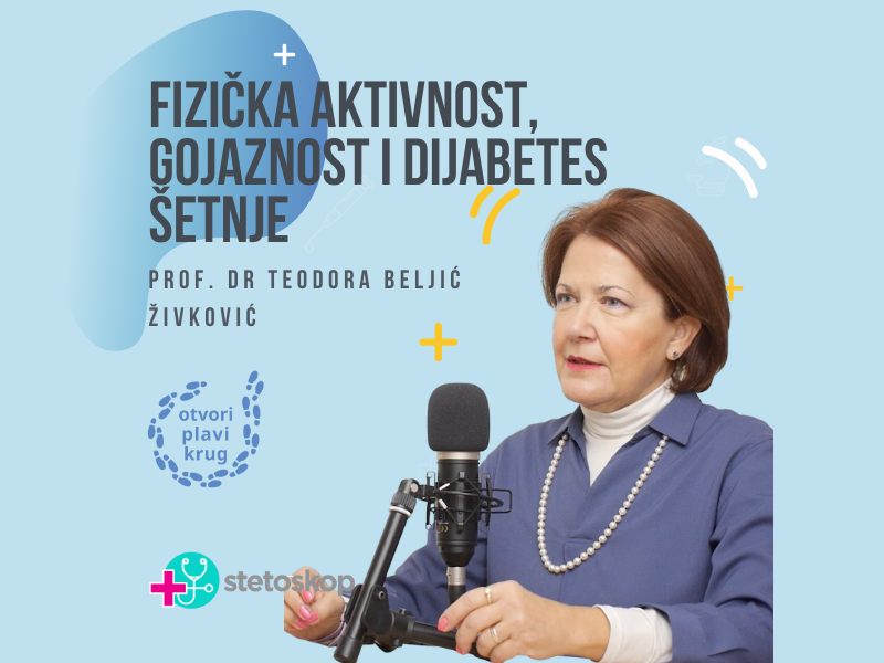 Prof. dr Teodora Beljić Živković,  "Fizička aktivnost, gojaznost i dijabetes" | Otvori plavi krug