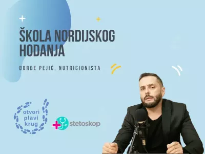 Otvori plavi krug: škola nordijskog hodanja - Đorđe Pejić, nutricionista U drugoj epizodi o Nordijskom hodanju, Đorđe Pejić, nutricionista, govori na temu ishrane i odabira namirnica u ishrani osoba koje su obolele od dijabetesa.