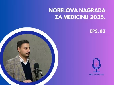 U osamdeset drugoj epizodi IBD podcast-a gost je dr Đorđe Kralj, specijalizanst interne medicine. Sa dr Kralljem razgovarali smo  o Nobelovoj nagradi za medicinu 2025. godine koje je data naučnicima koji su proučavali imuni sistem. Doktor Kralj je objasnio na koji način funcioniše imuni sistem čoveka, šta otkrića ovih naučnika donose osobama sa inflamatornim bolestima creva i koja je budućnost lečenje IBD pacijenta u Srbiji.